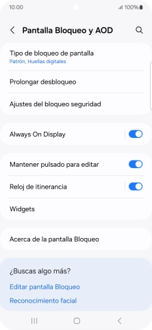 Pulsa Tipo de bloqueo de pantalla e introduce el código de seguridad extra que has creado anteriormente.