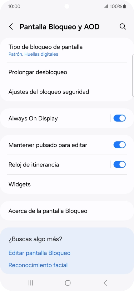 Pulsa Tipo de bloqueo de pantalla e introduce el código de seguridad extra que has creado anteriormente.