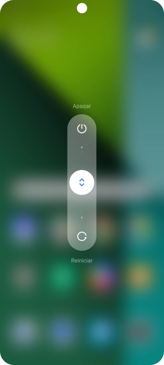 Pulsa el círculo y arrástralo hacia arriba.