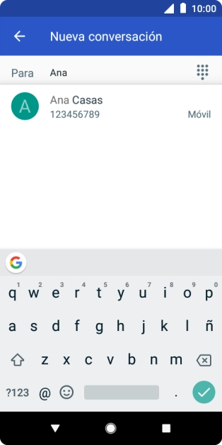 Pulsa el contacto deseado.