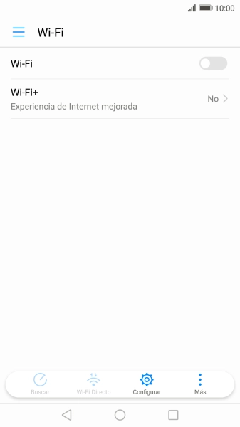 Pulsa el indicador para activar la función.