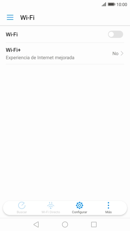 Pulsa el indicador para activar la función.