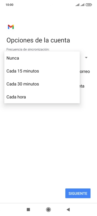 Pulsa el ajuste deseado.