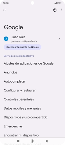 Pulsa Encontrar mi dispositivo.
