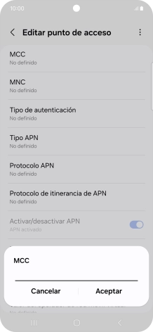 Introduce 214 y pulsa Aceptar.