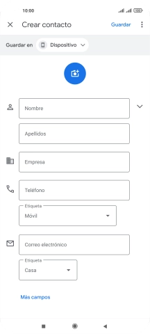 Pulsa Nombre e introduce el nombre deseado.