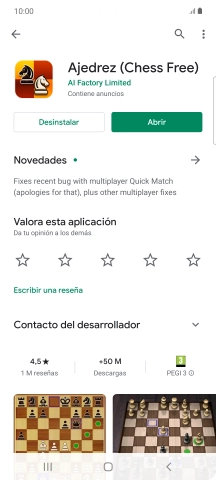 Pulsa Desinstalar.