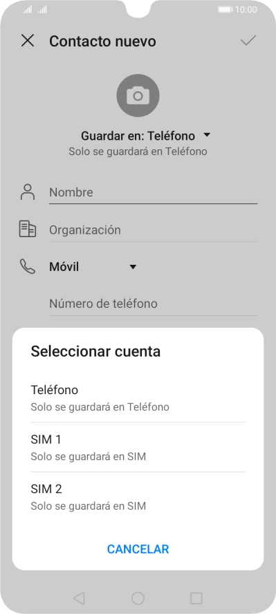 Pulsa Teléfono.