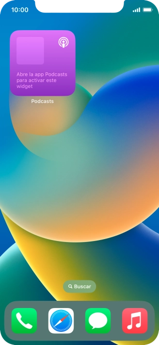 Si utilizas un grupo de widgets: Desliza el dedo hacia arriba o hacia abajo sobre el grupo para seleccionar el widget deseado.