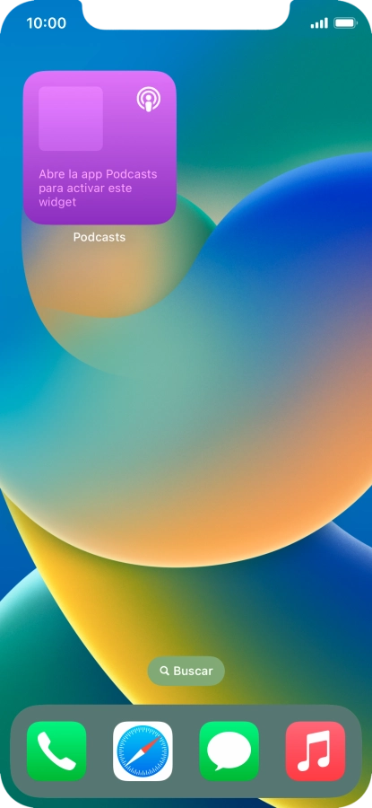 Si utilizas un grupo de widgets: Desliza el dedo hacia arriba o hacia abajo sobre el grupo para seleccionar el widget deseado.