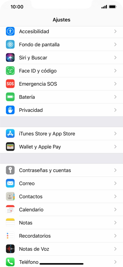 Pulsa Contraseñas y cuentas.