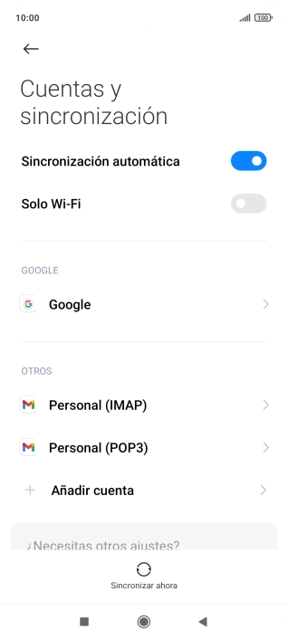 Pulsa el indicador junto a 