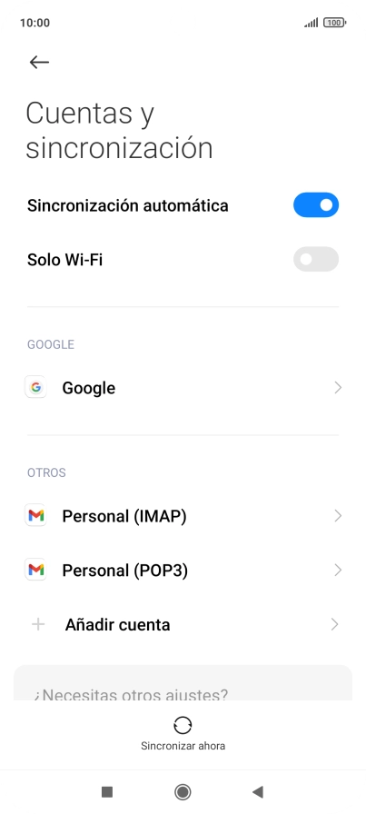 Pulsa el indicador junto a 