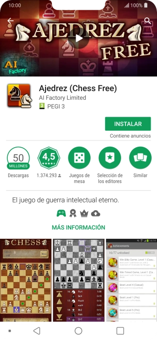 Pulsa INSTALAR y sigue las indicaciones de la pantalla para instalar la app.