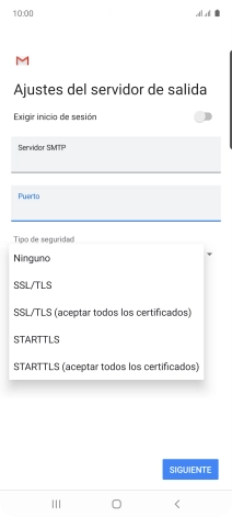 Pulsa Ninguno para desactivar la función.