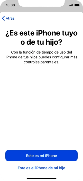 Pulsa Este es mi iPhone.