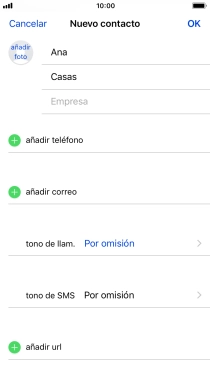 Pulsa añadir teléfono.
