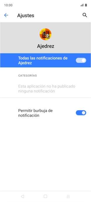 Pulsa el indicador para activar o desactivar la función.