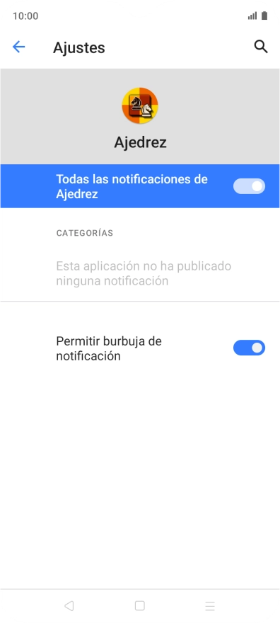 Pulsa el indicador para activar o desactivar la función.