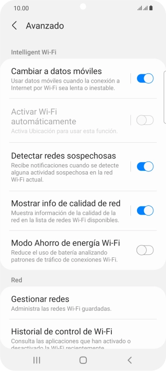 Pulsa el indicador junto a 