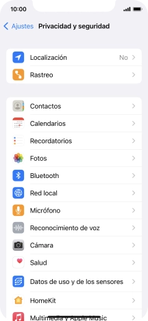 Pulsa Localización.