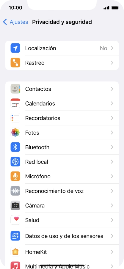 Pulsa Localización.