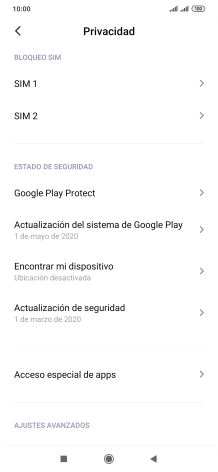 Pulsa la tarjeta SIM deseada.