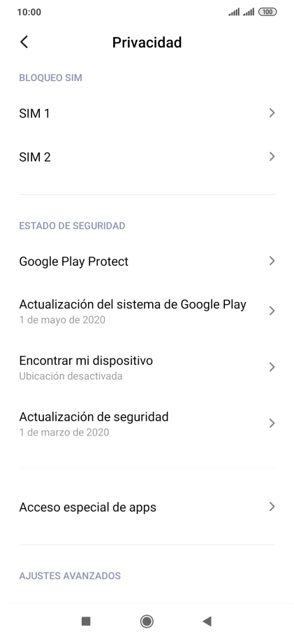 Pulsa la tarjeta SIM deseada.