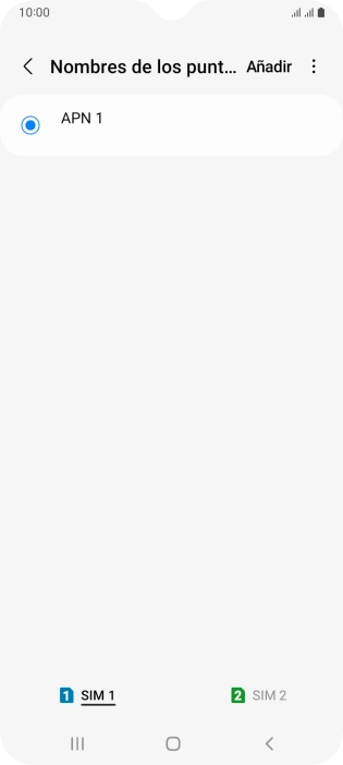 Pulsa la tarjeta SIM deseada.