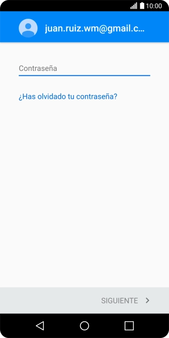 Pulsa Contraseña e introduce la contraseña de tu cuenta de Google.