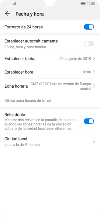 Pulsa el indicador junto a 