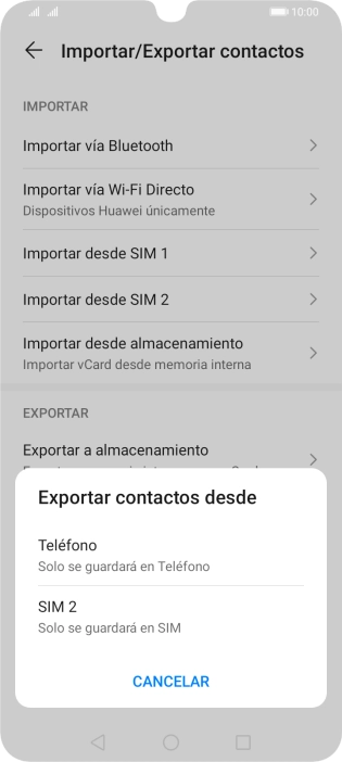 Pulsa Teléfono.