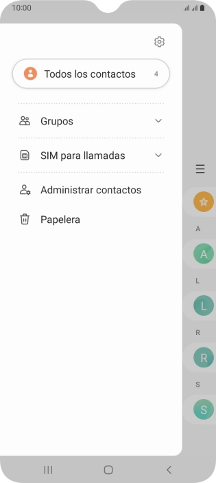 Pulsa Administrar contactos.