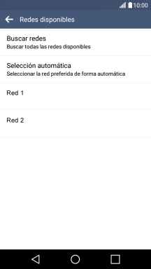 Pulsa la red deseada.