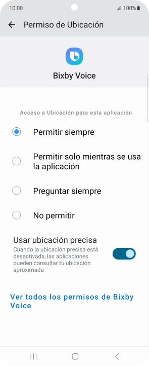 Pulsa el ajuste deseado.