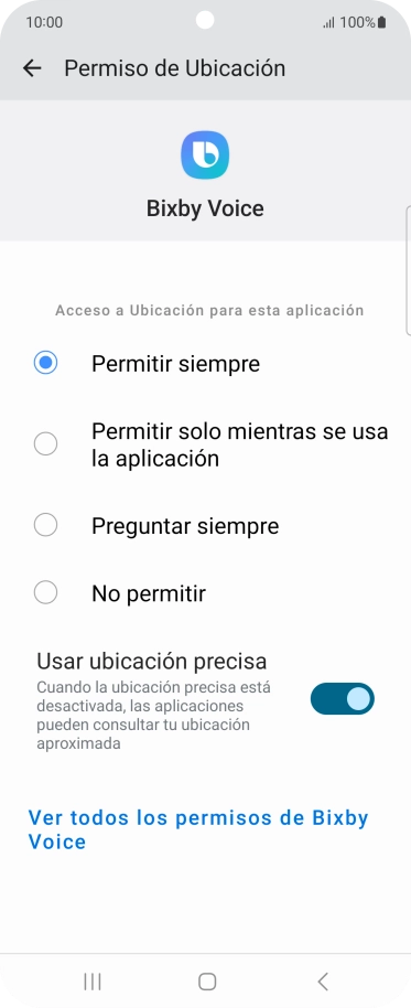 Pulsa el ajuste deseado.
