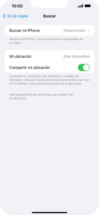 Pulsa Buscar mi iPhone.