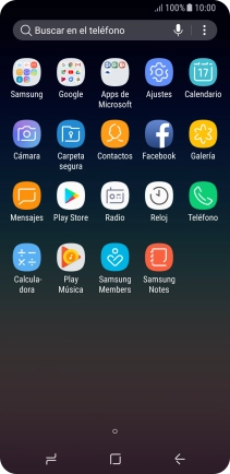 Pulsa Galería y desplázate a la carpeta deseada.