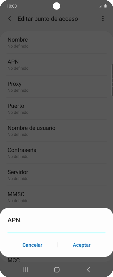 Introduce airtelwap.es y pulsa Aceptar.