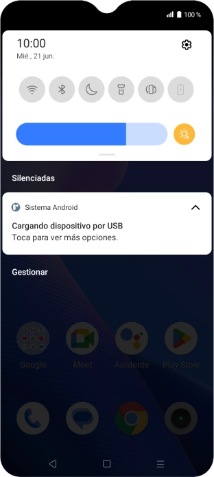 Pulsa Toca para ver más opciones..