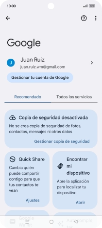Pulsa Encontrar mi dispositivo.