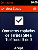 Pulsa la tecla de navegación.
