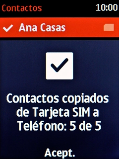 Pulsa la tecla de navegación.