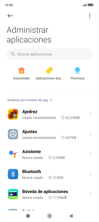Pulsa la app deseada.