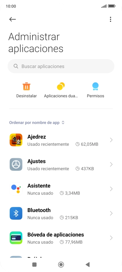 Pulsa la app deseada.