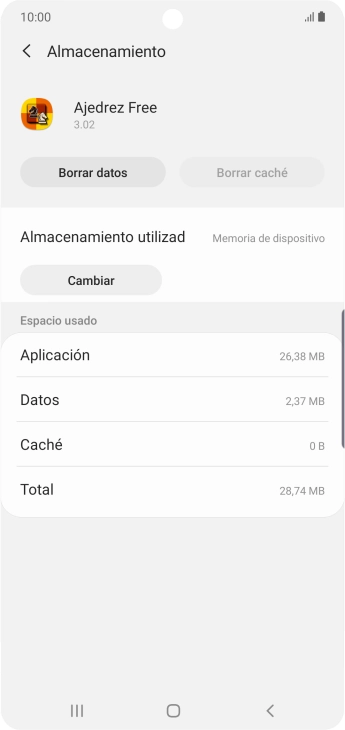 Pulsa la tecla de inicio para terminar y regresar a la pantalla de inicio.