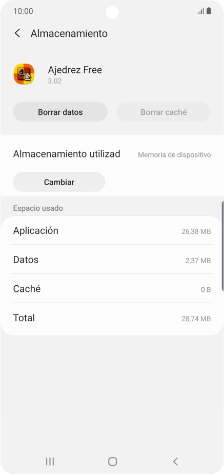 Pulsa la tecla de inicio para terminar y regresar a la pantalla de inicio.