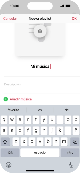 Pulsa Añadir música.