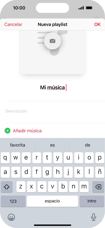 Pulsa Añadir música.
