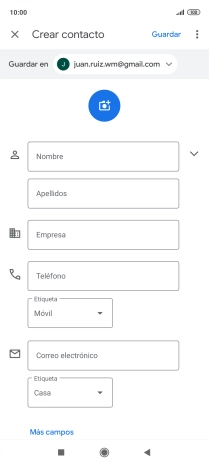 Pulsa Nombre e introduce el nombre deseado.